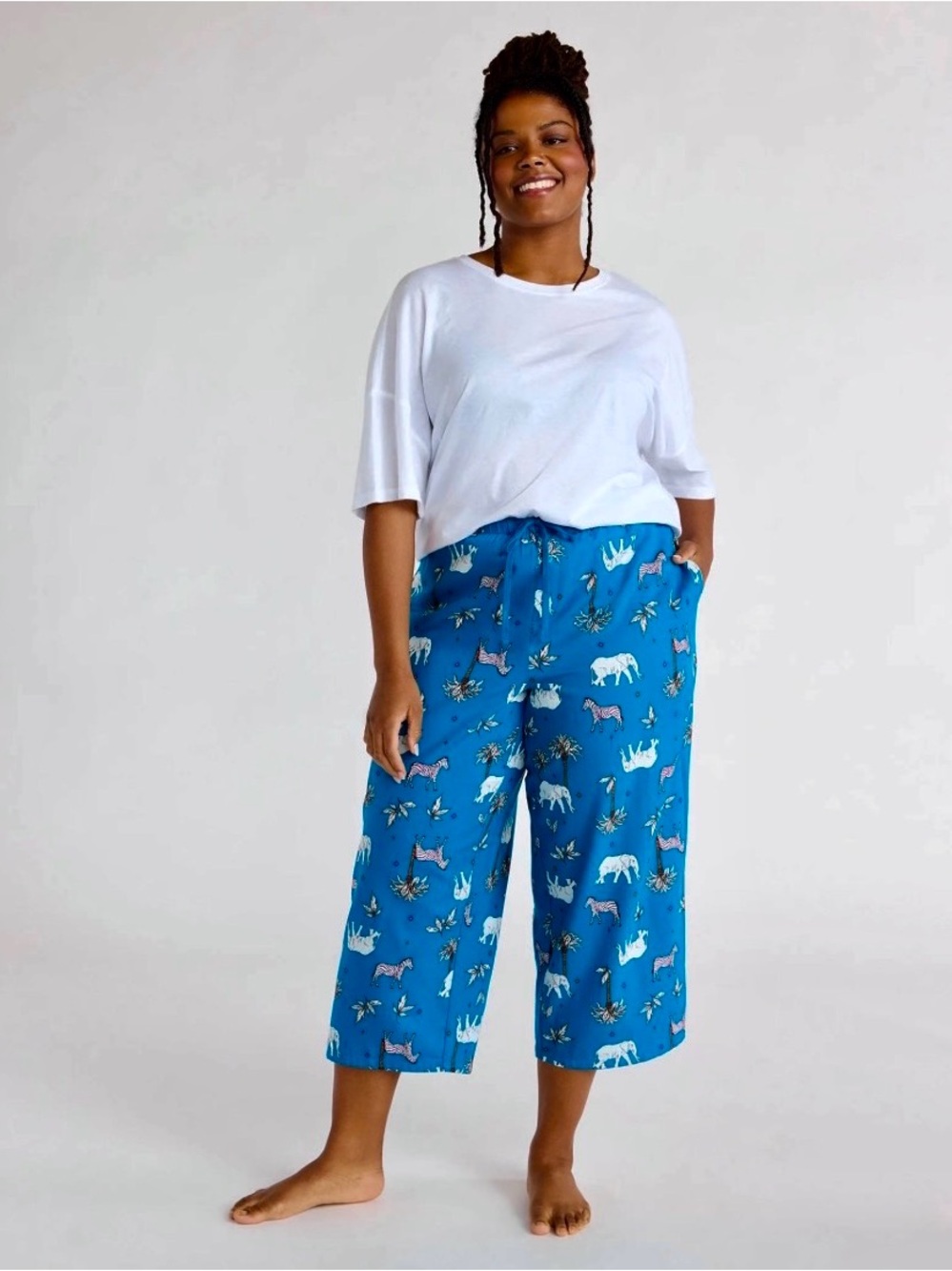 Joyspun Women’s Cropped Pajama Pants